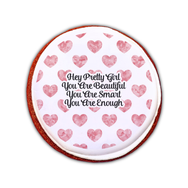 Custom Design - Printed Icing Circle - Small - On Cookie