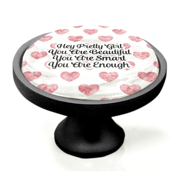 Custom Design - Black Custom Cabinet Knob (Side)