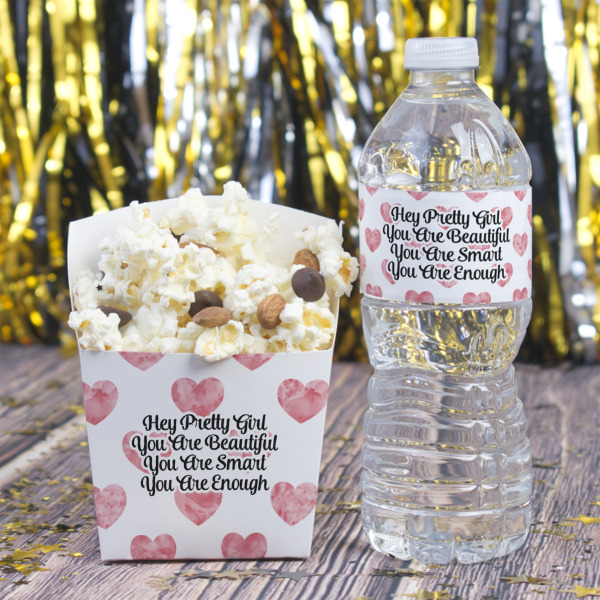 Custom Design - French Fry Favor Box - w/ Water Bottle