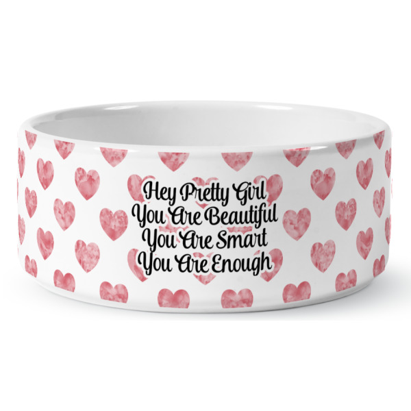 Custom Design - Ceramic Dog Bowl - Medium - Front