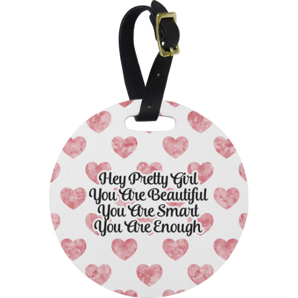 Custom Design Your Own Plastic Luggage Tag - Round