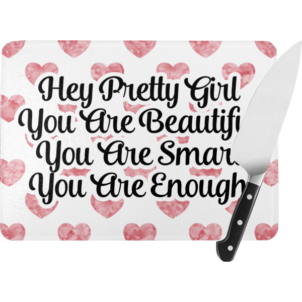 Custom Design Your Own Rectangular Glass Cutting Board