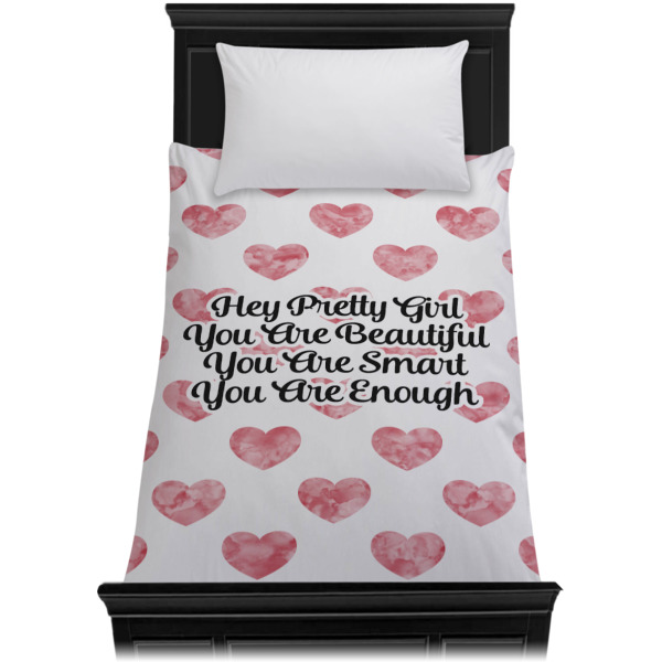 Custom Design - Duvet Cover - Twin - On Bed - No Prop