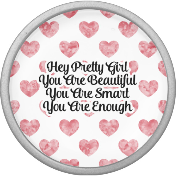 Custom Design - Cabinet Knob - Nickel - Front