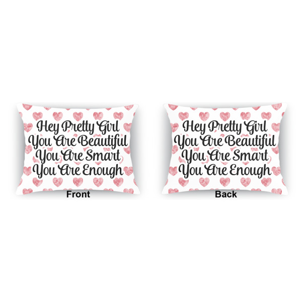 Custom Design - Indoor Rectangular Burlap Pillow (Front and Back)