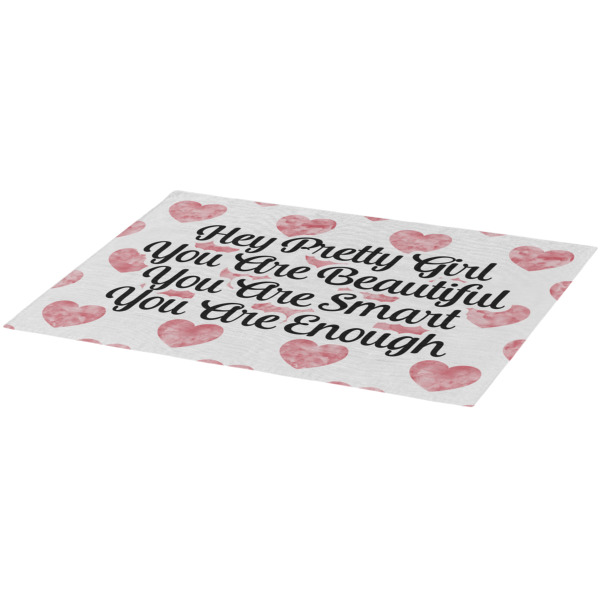 Custom Design - Burlap Placemat (Angle View)