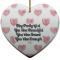 Design Your Own Heart Ceramic Ornament