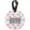 Design Your Own Plastic Luggage Tag - Round