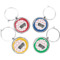 Design Your Own Wine Charms - Set of 4