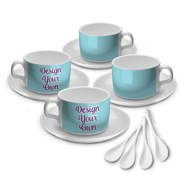 Custom Design - Tea Cup - Set of 4