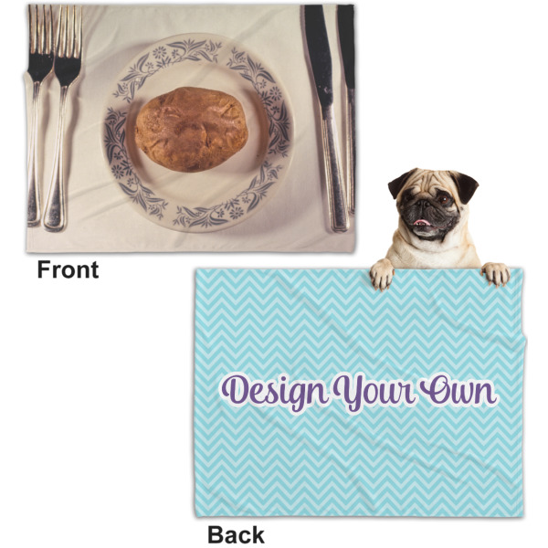 Custom Design - Microfleece Dog Blanket - Regular - Front & Back