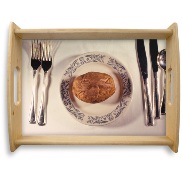 Custom Design Your Own Natural Wooden Tray - Large