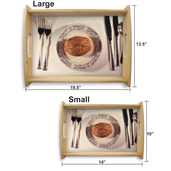 Custom Design - Serving Tray Wood Sizes