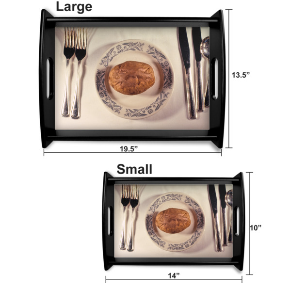Custom Design - Serving Tray Black Sizes