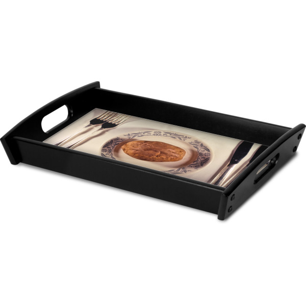 Custom Design - Serving Tray Black - Corner
