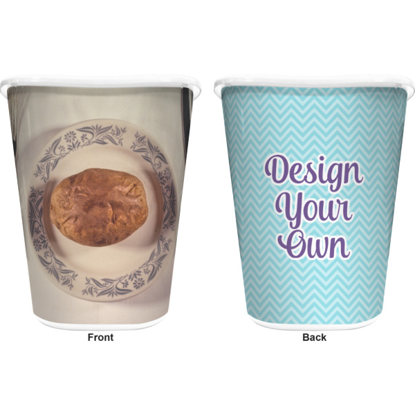 Custom Design - Waste Basket - White - Double Sided - Approval