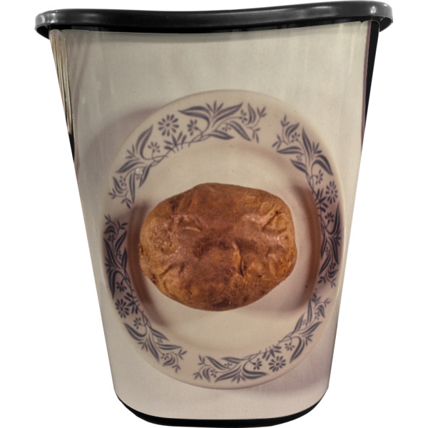 Custom Design - Waste Basket - Black - Front