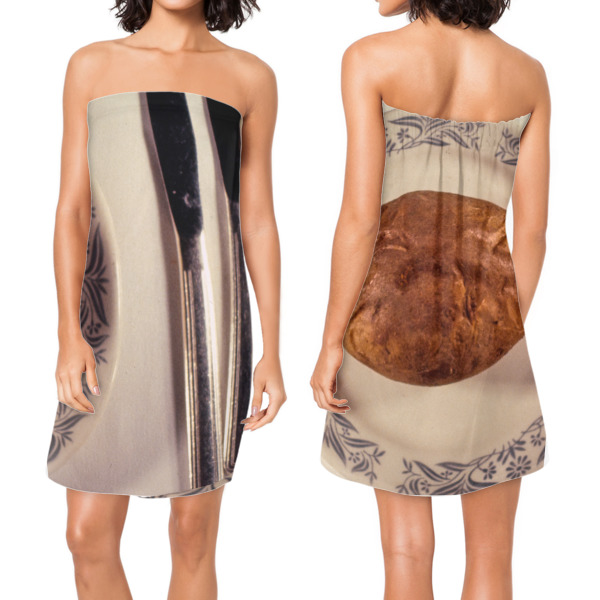 Custom Design - Custom Bath Wrap - Front & Back View