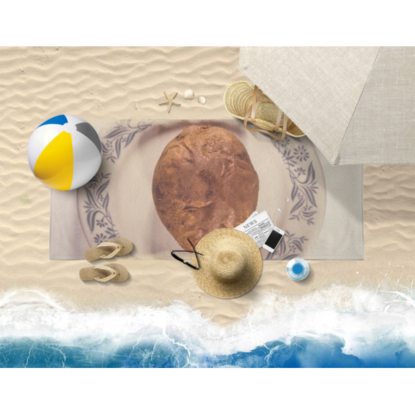 Custom Design - Beach Towel - Lifestyle on Beach