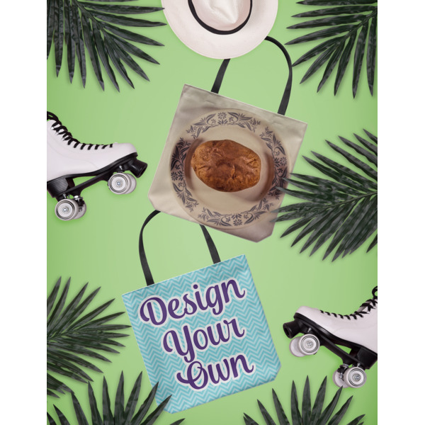 Custom Design - Canvas Tote Lifestyle Front and Back