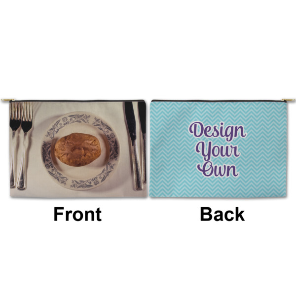 Custom Design - Large Zipper Pouch Approval (Front and Back)