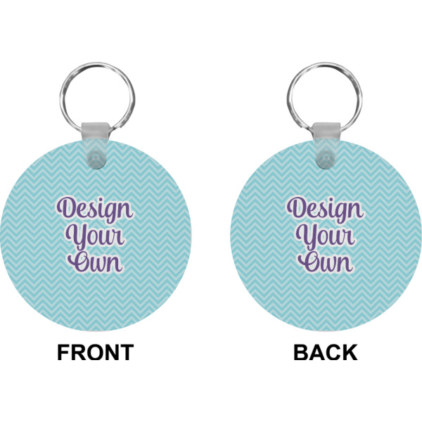 Custom Design - Circle Keychain (Front + Back)