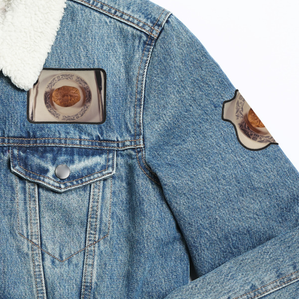 Custom Design - Iron On Patches - On Jacket Closeup