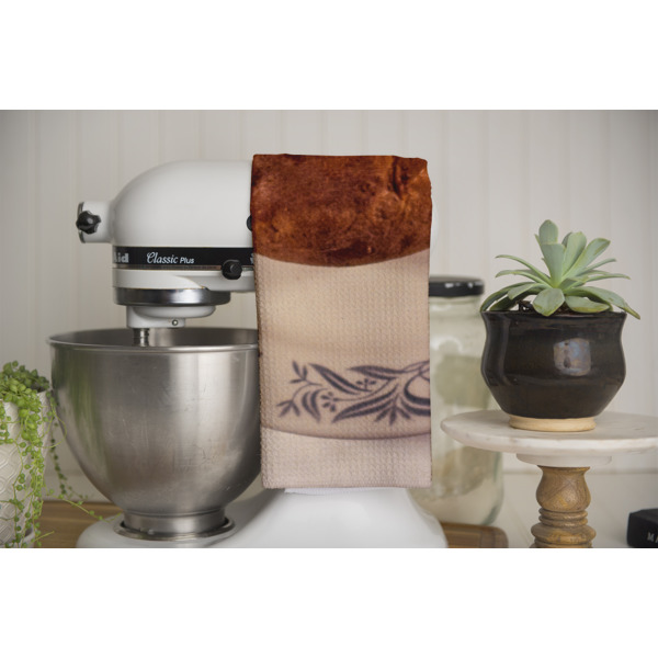 Custom Design - Waffle Weave Towel - Full Color Print - Lifestyle Image