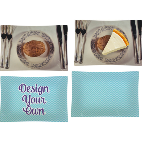 Custom Design - Set of Rectangular Appetizer / Dessert Plates