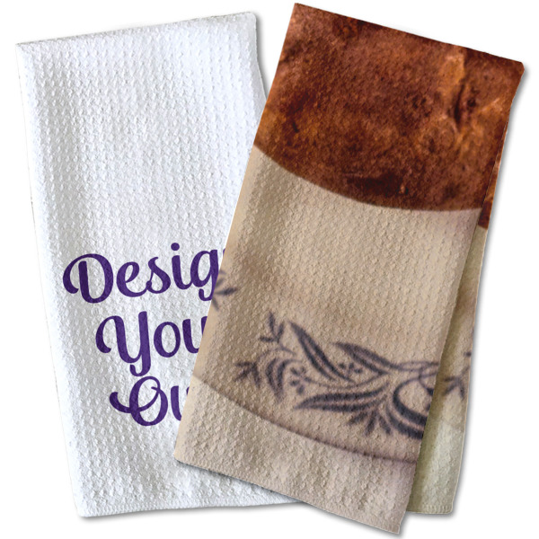 Custom Design - Waffle Weave Towels - Two Print Styles