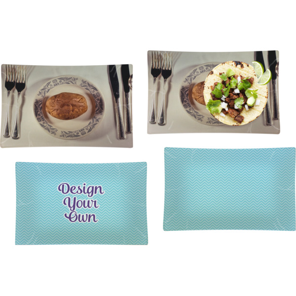 Custom Design - Set of Rectangular Dinner Plates