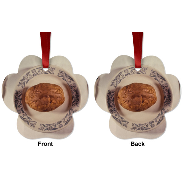 Custom Design - Metal Paw Ornament - Front and Back