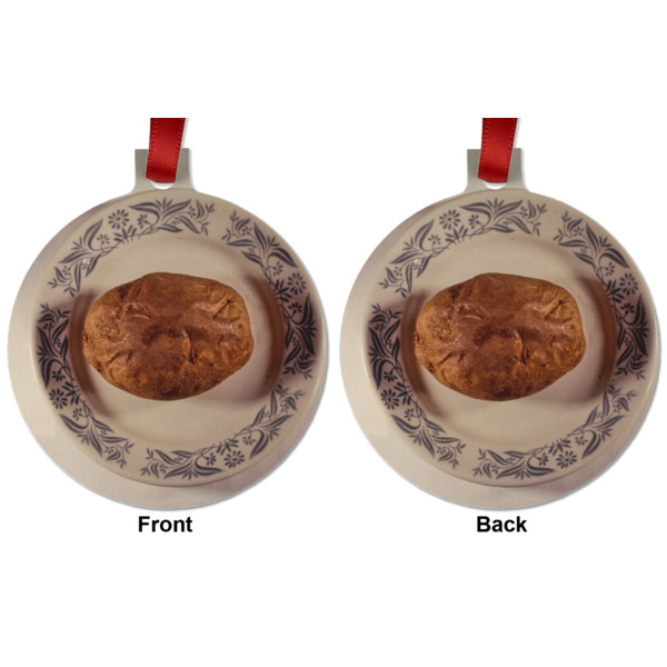 Custom Design - Metal Ball Ornament - Front and Back