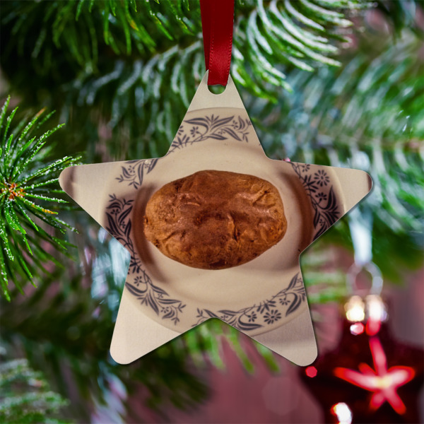 Custom Design - Metal Star Ornament - Lifestyle