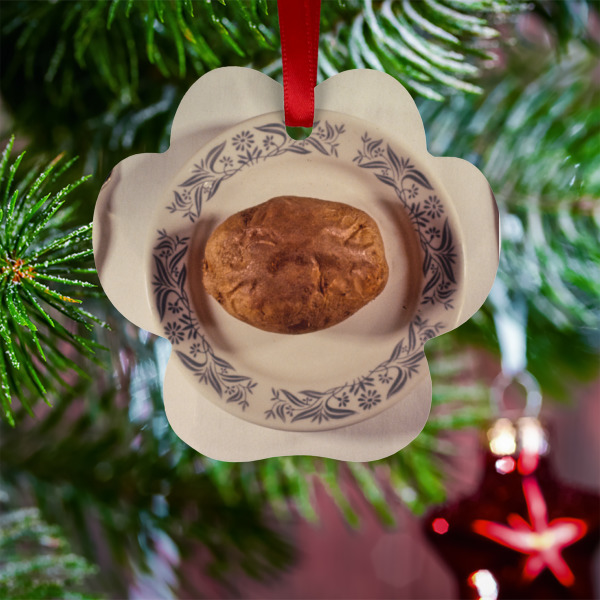 Custom Design - Metal Paw Ornament - Lifestyle