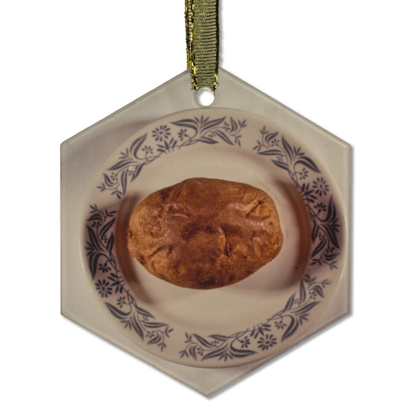 Custom Design - Frosted Glass Ornament - Hexagon