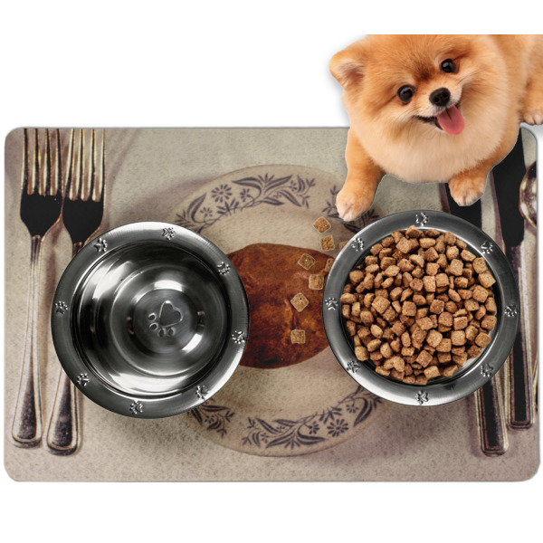 Custom Design Your Own Dog Food Mat - Small