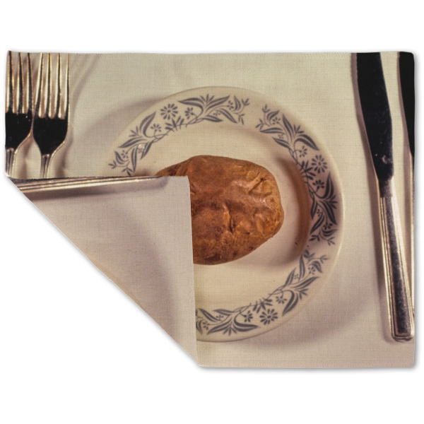 Custom Design - Linen Placemat - Folded Corner (double side)