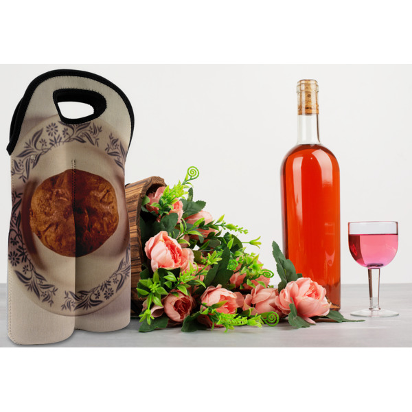 Custom Design - Double Wine Tote - In Context