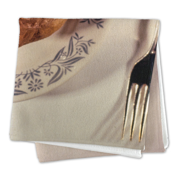 Custom Design - Microfiber Dish Rag - FOLDED (square)
