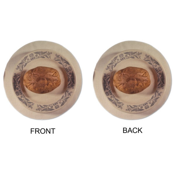 Custom Design - Round Linen Placemats - APPROVAL (double sided)