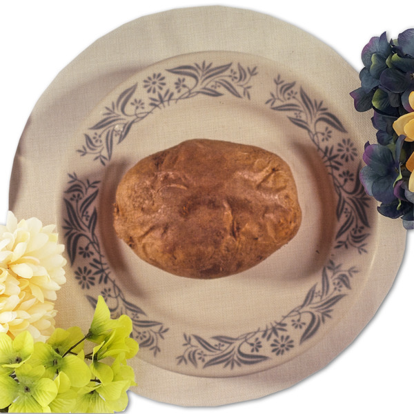 Custom Design - Round Linen Placemats - Front (w flowers)