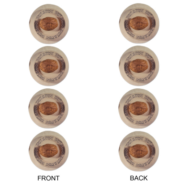 Custom Design - Round Linen Placemats - APPROVAL Set of 4 (double sided)