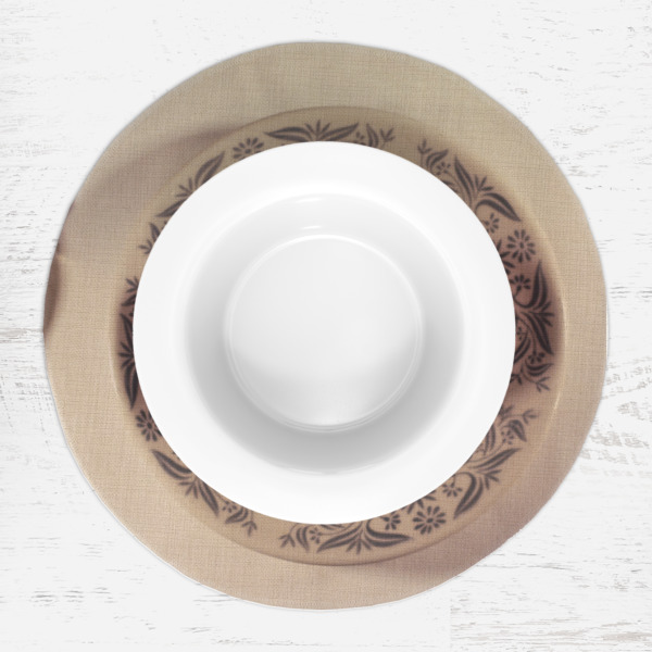 Custom Design - Round Linen Placemats - LIFESTYLE (single)