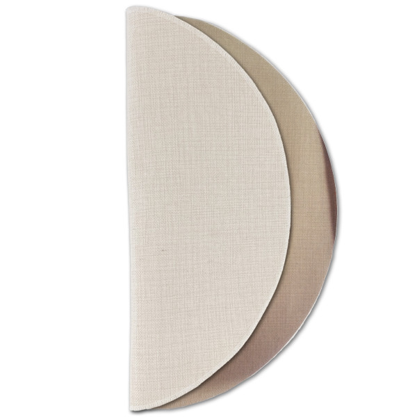 Custom Design - Round Linen Placemats - HALF FOLDED (single sided)