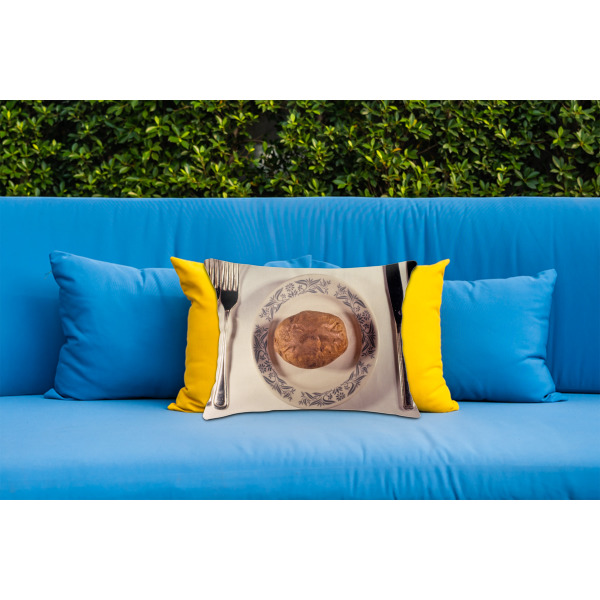 Custom Design - Outdoor Throw Pillow  - LIFESTYLE (Rectangular - 20x14)