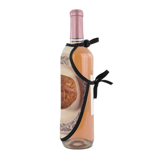 Custom Design - Wine Bottle Apron - DETAIL WITH CLIP ON NECK