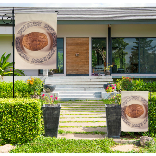 Custom Design - Large and Small Garden Flag - LIFESTYLE