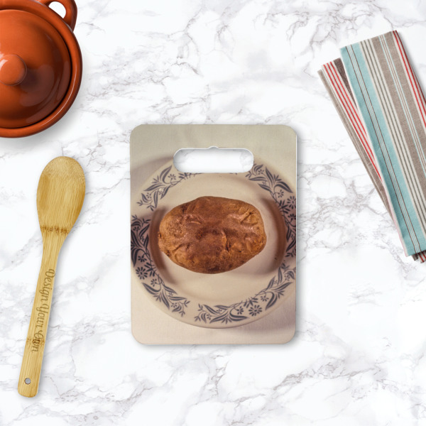 Custom Design - Rectangle Trivet with Handle - LIFESTYLE