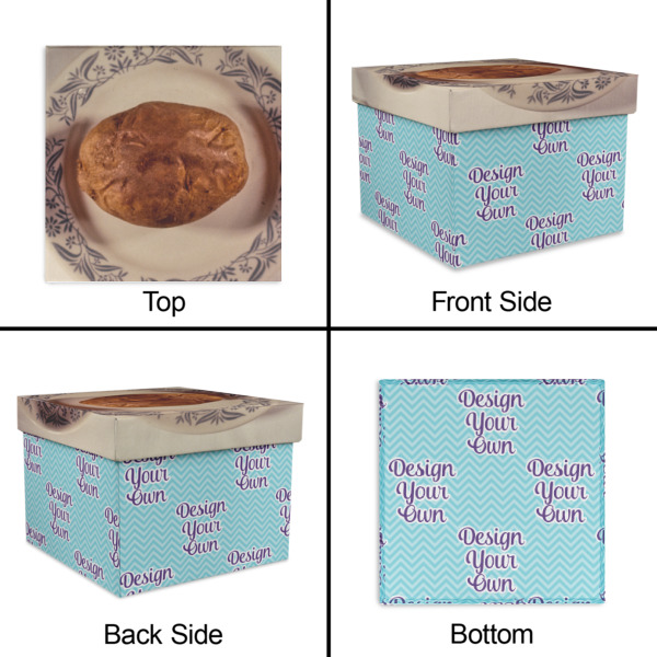 Custom Design - Gift Boxes with Lid - Canvas Wrapped - Small - Approval